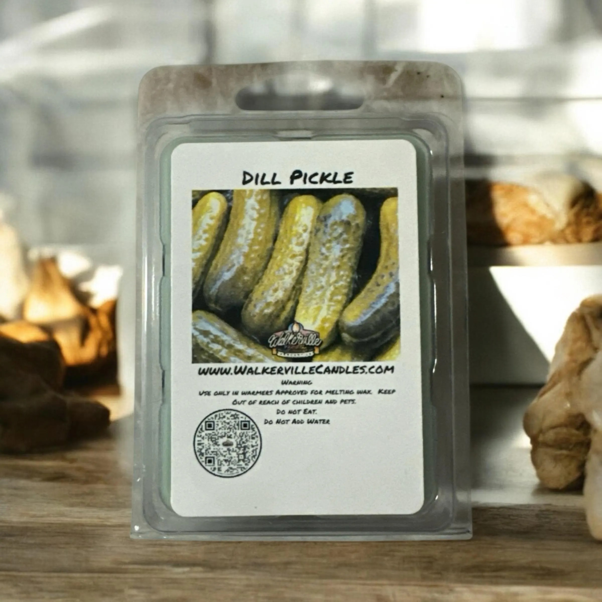 Dill Pickle Vegan Soy wax, Hand-poured, Eco-friendly Bakery Food Drink Wax Melt