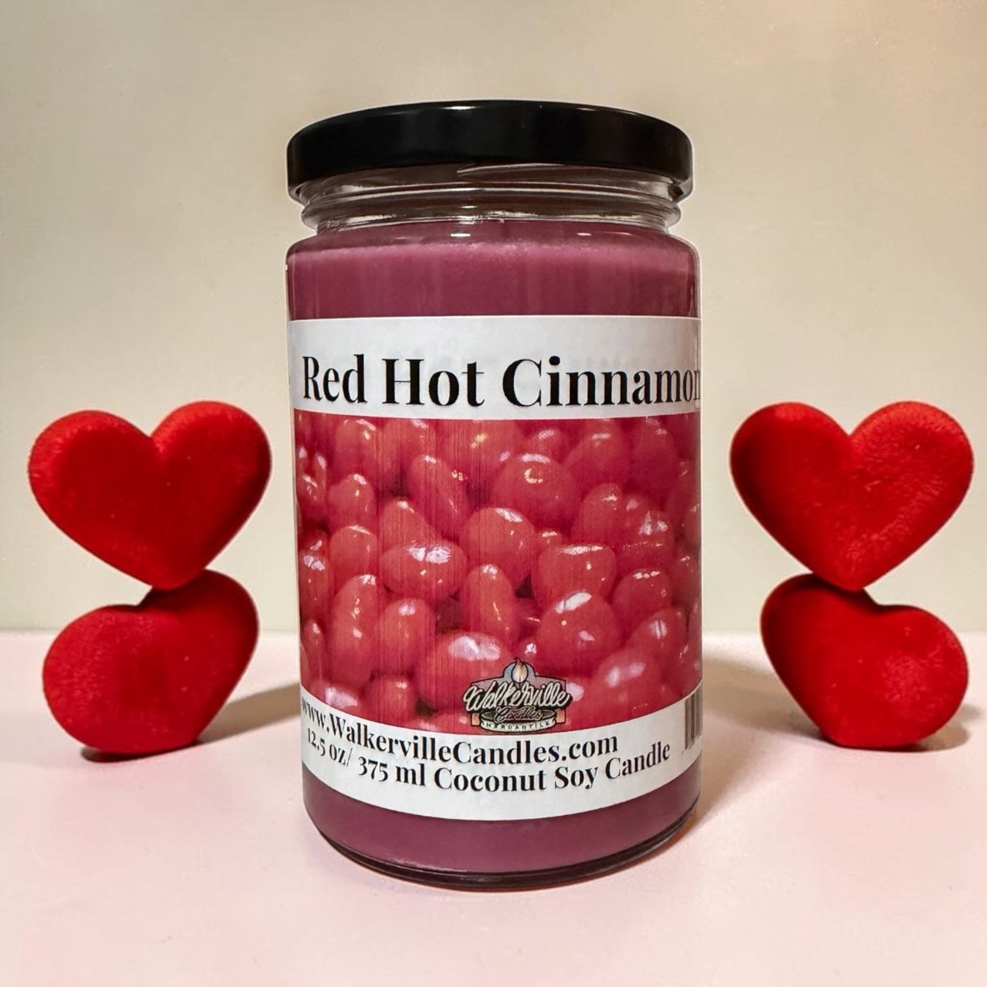 Red Hot Cinnamon Coconut Soy 12.5 oz/ 375 ml Candle Wood Wick - Walkerville Candles