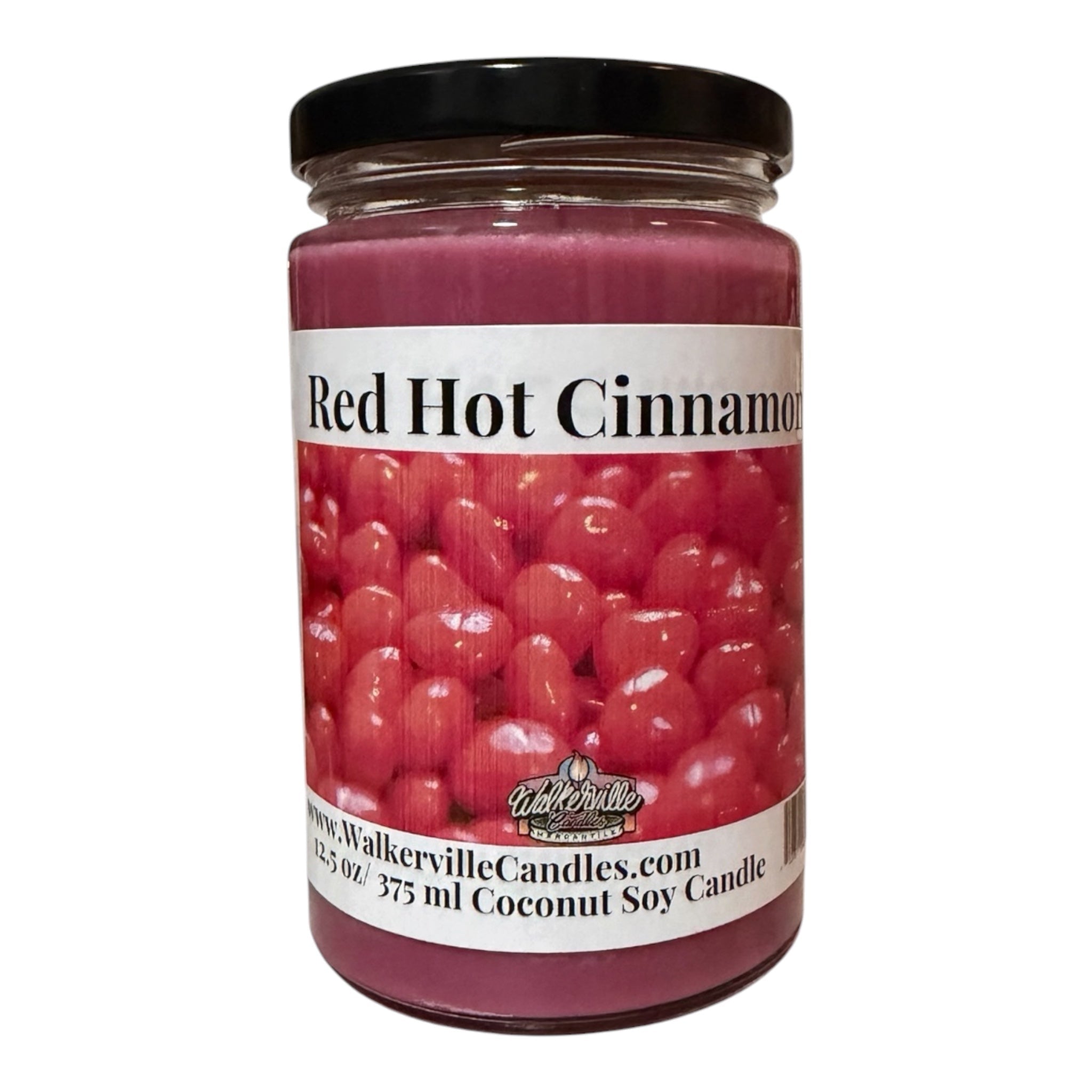 Red Hot Cinnamon Coconut Soy 12.5 oz/ 375 ml Candle Wood Wick - Walkerville Candles