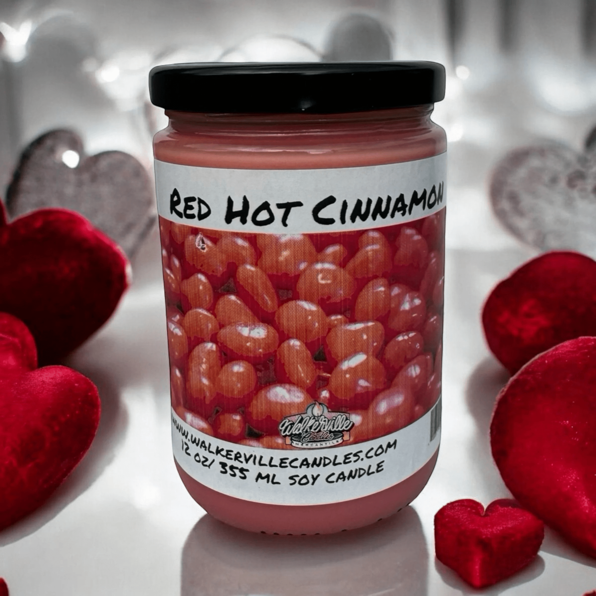 Red Hot Cinnamon Coconut Soy 12.5 oz/ 375 ml Candle Wood Wick - Walkerville Candles