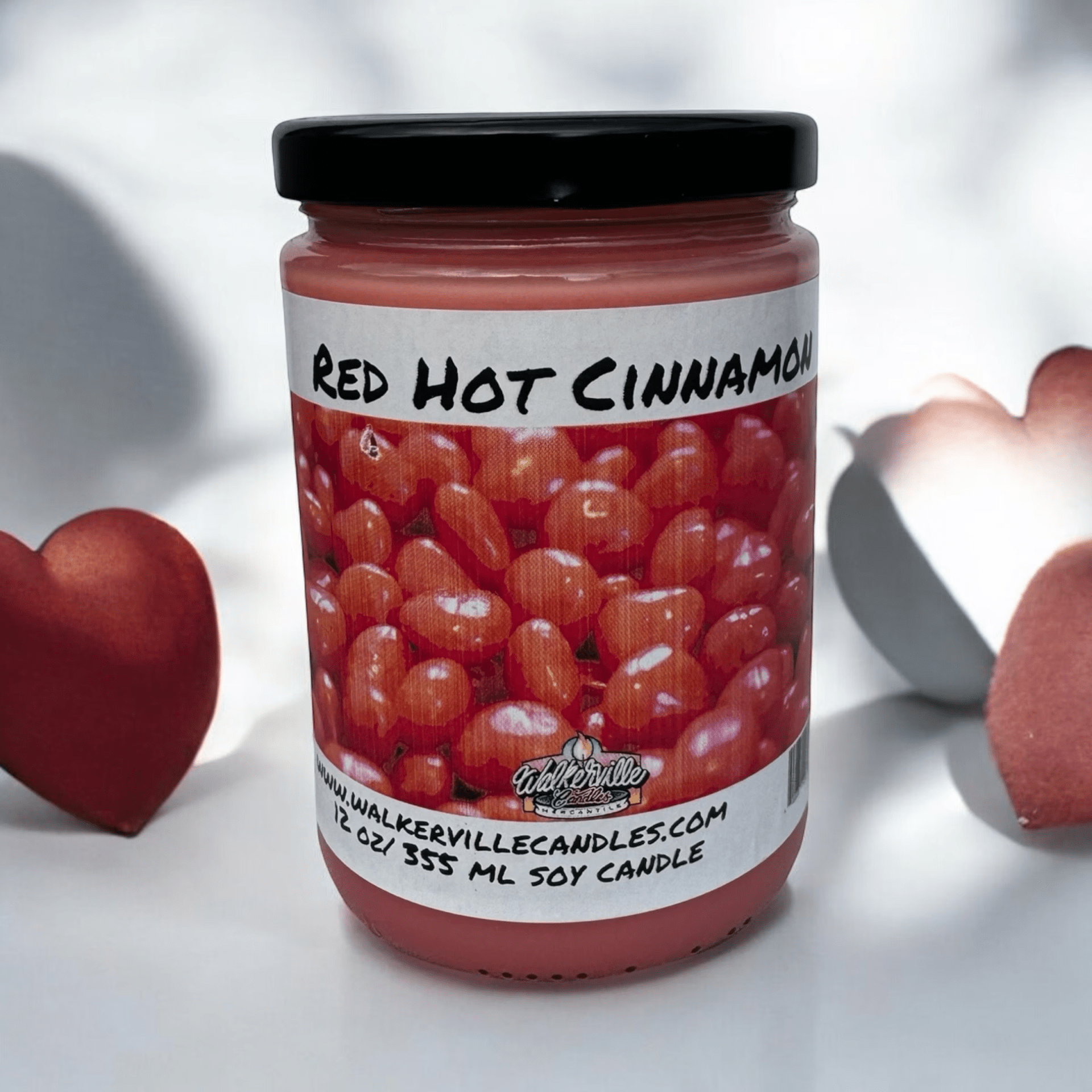 Red Hot Cinnamon Coconut Soy 12.5 oz/ 375 ml Candle Wood Wick - Walkerville Candles