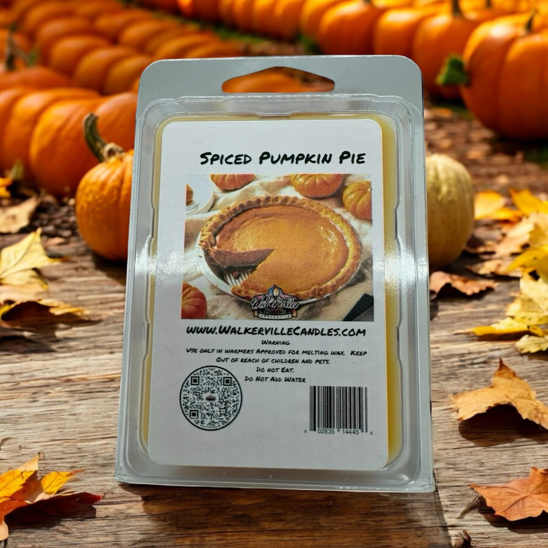 Spiced Pumpkin Pie Vegan Soy wax, Hand-poured, Eco-friendly Bakery Food Drink Wax Melt