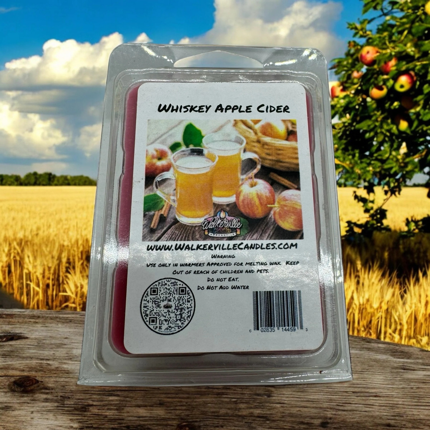 Whiskey Apple Cider Scented Handmade, Eco-friendly Wax Melt