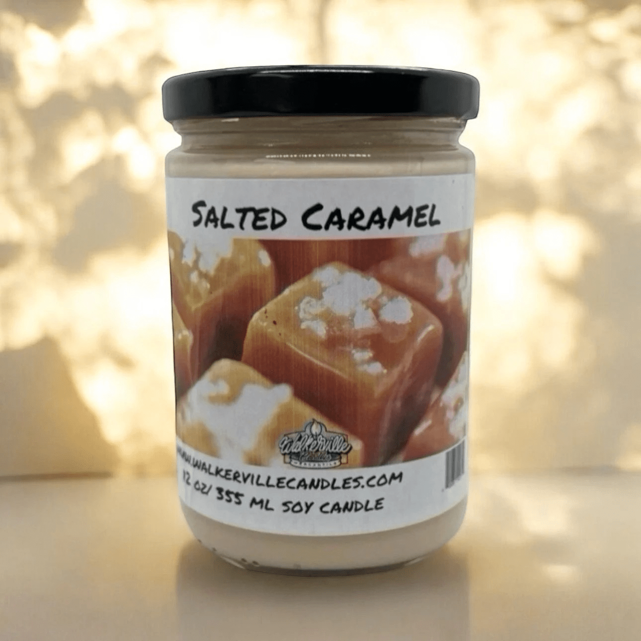 Salted Caramel Coconut Soy 12.5 oz/ 375 ml Candle Wood Wick - Walkerville Candles