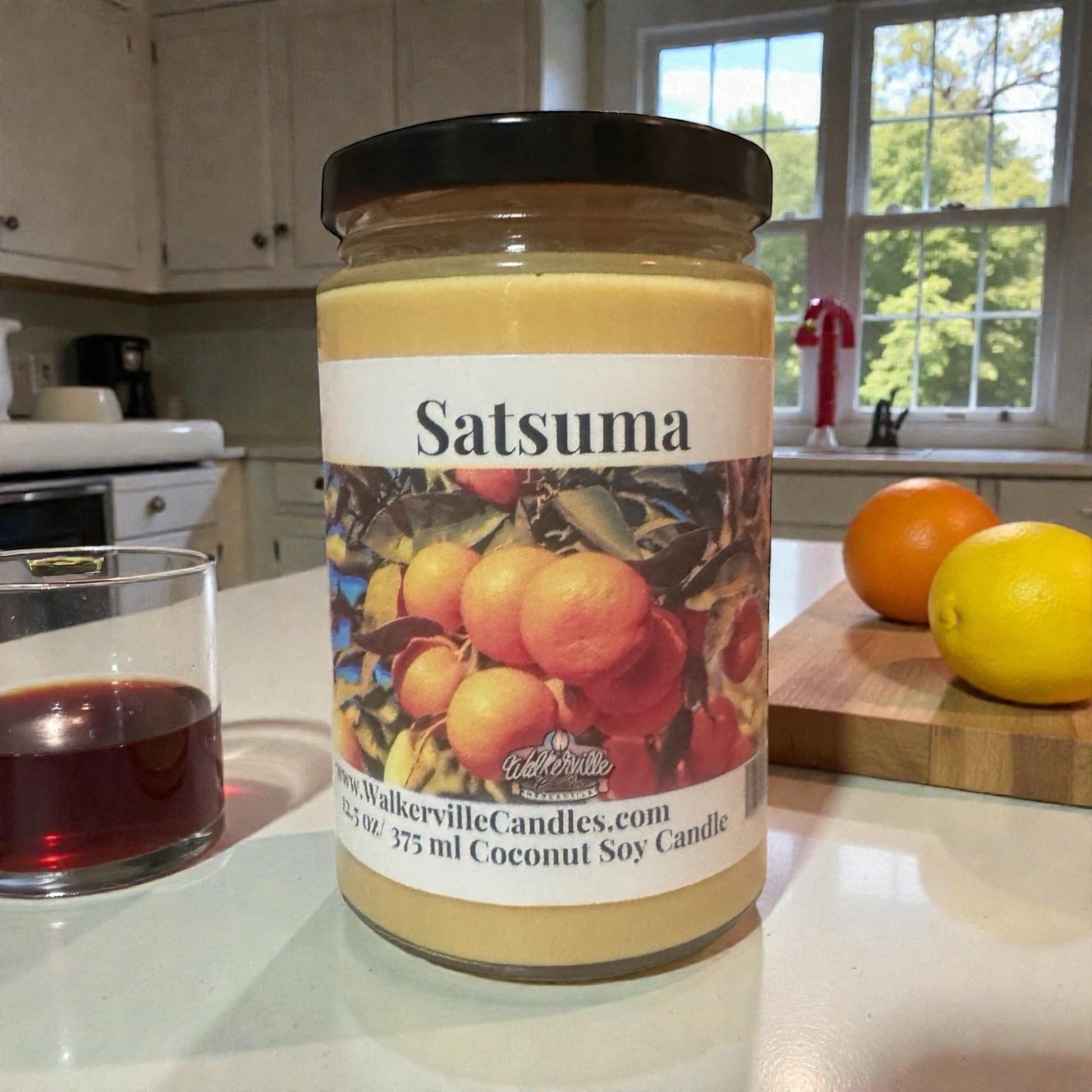 Satsuma Coconut Soy 12.5 oz/ 375 ml Candle - Walkerville Candles