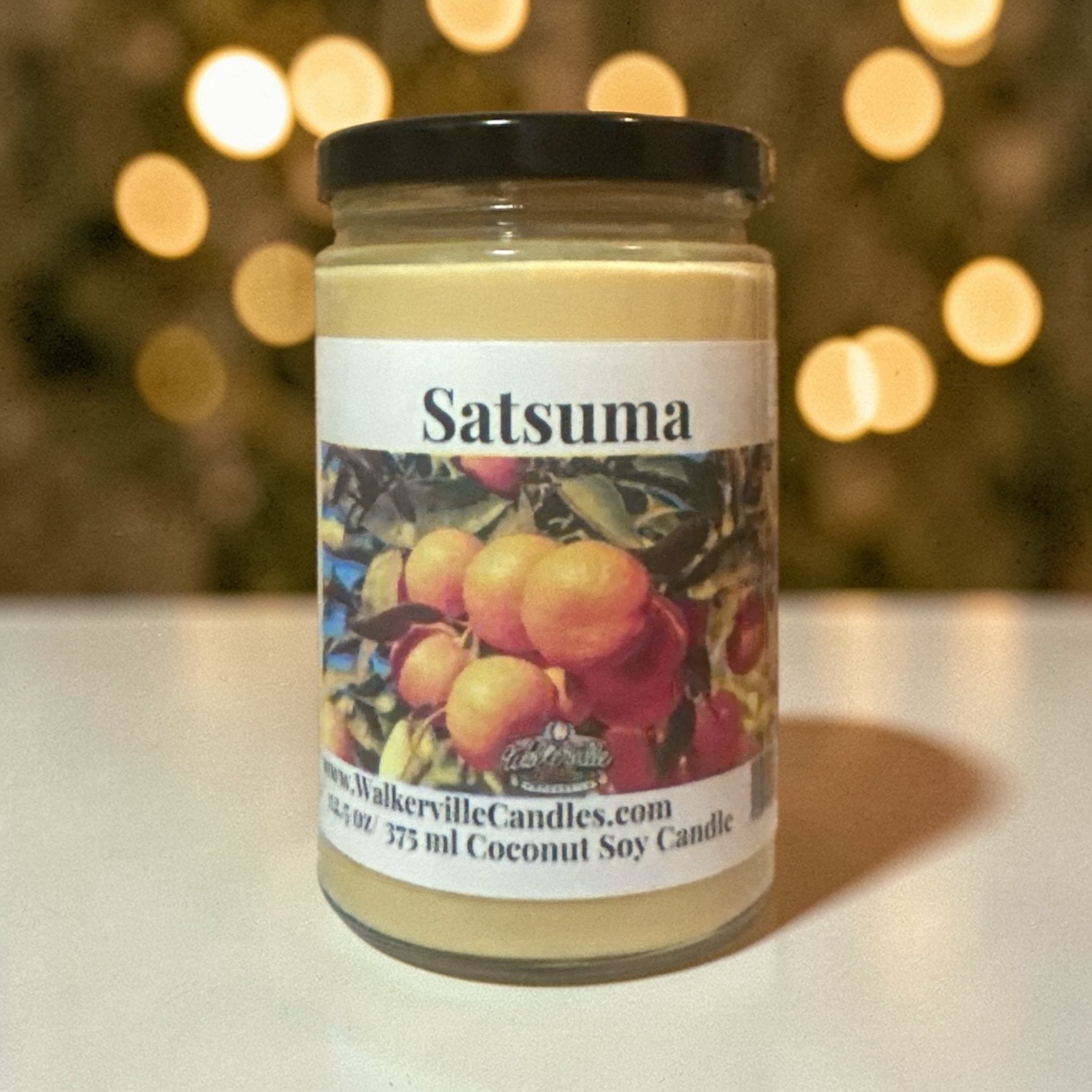 Satsuma Coconut Soy 12.5 oz/ 375 ml Candle Wood Wick - Walkerville Candles
