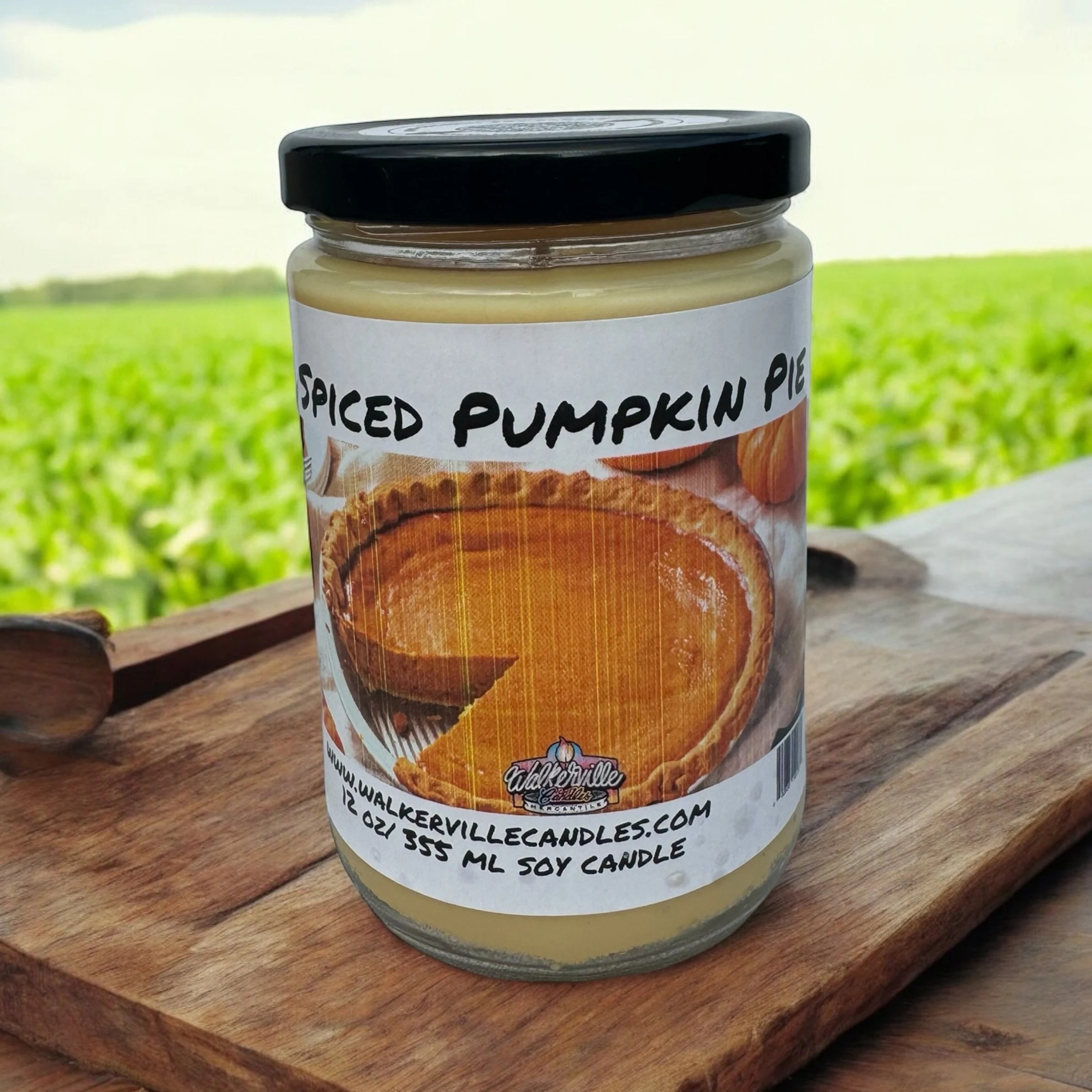 Spiced Pumpkin Pie Vegan Coconut Soy 12 oz/ 355 ml Candle Hand-poured, Eco-friendly, Clean Burning, Bakery, Food, Drink Christmas