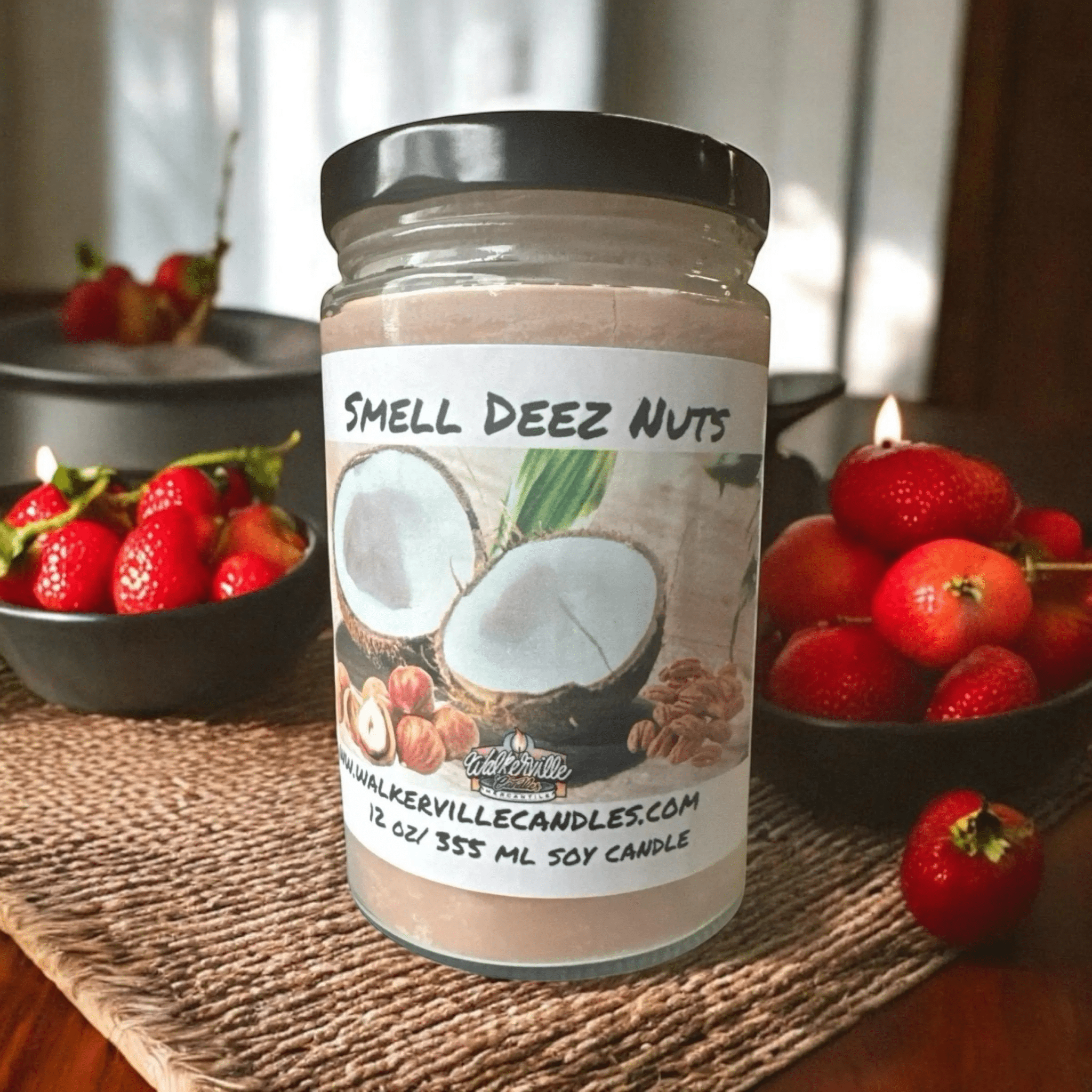 Smell Deez Nuts Coconut Soy 12.5 oz/ 375 ml Candle - Walkerville Candles