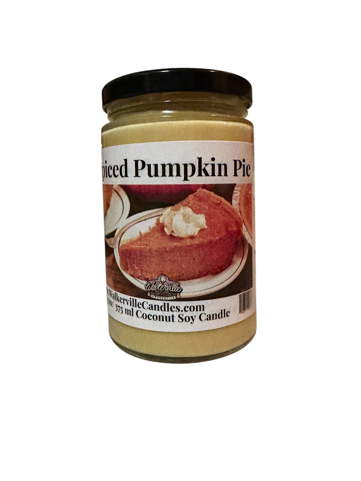 Spiced Pumpkin Pie Coconut Soy 12.5 oz/ 375 ml Candle Wood Wick - Walkerville Candles
