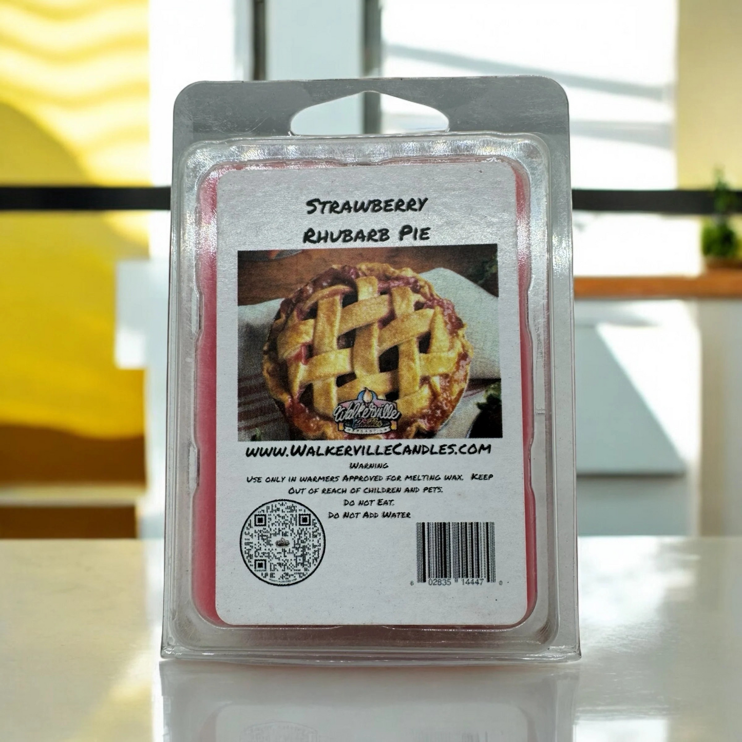 Strawberry Rhubarb Pie Scented Handmade, Eco-friendly Wax Melt