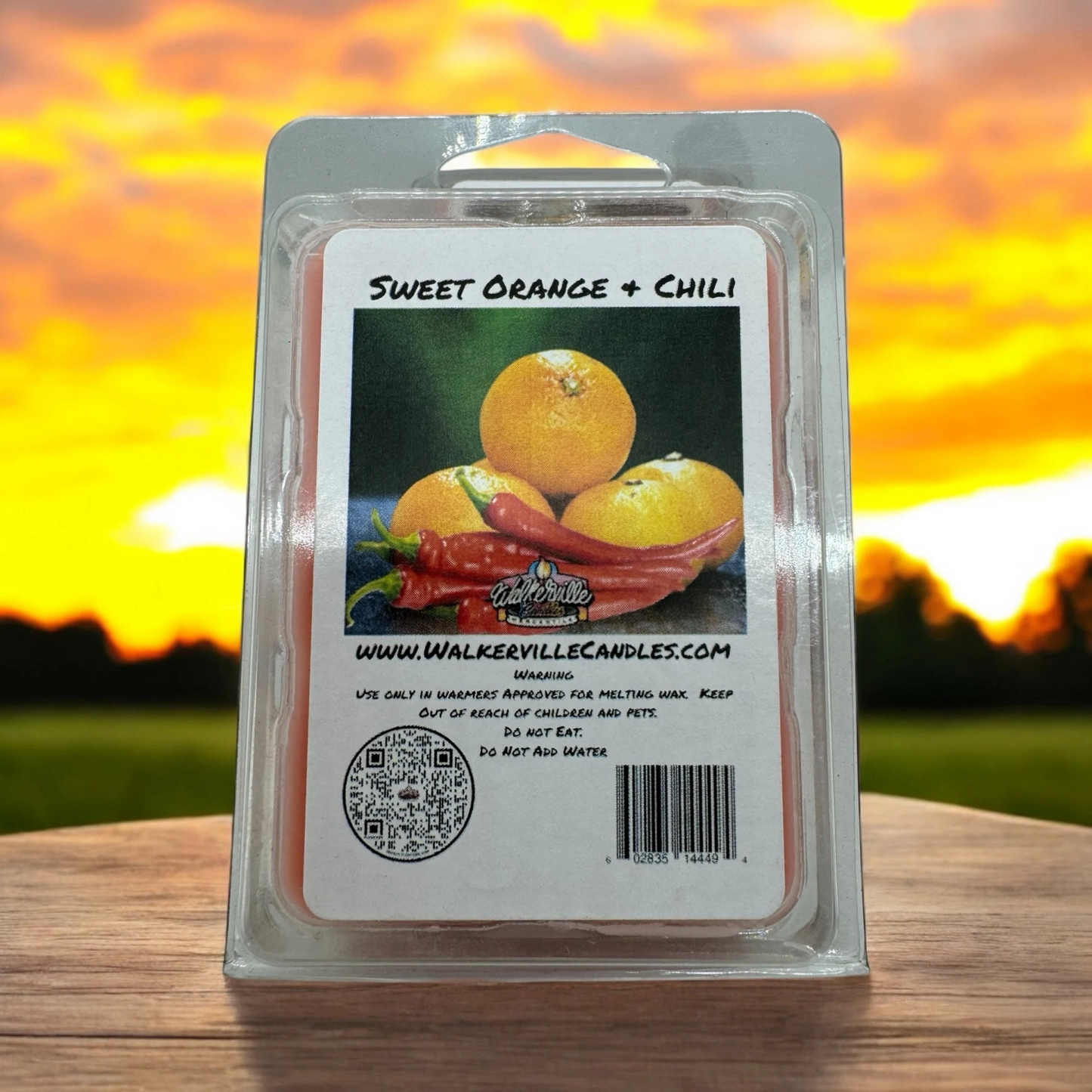 Sweet Orange & Chili Scented Handmade, Eco-friendly Wax Melt