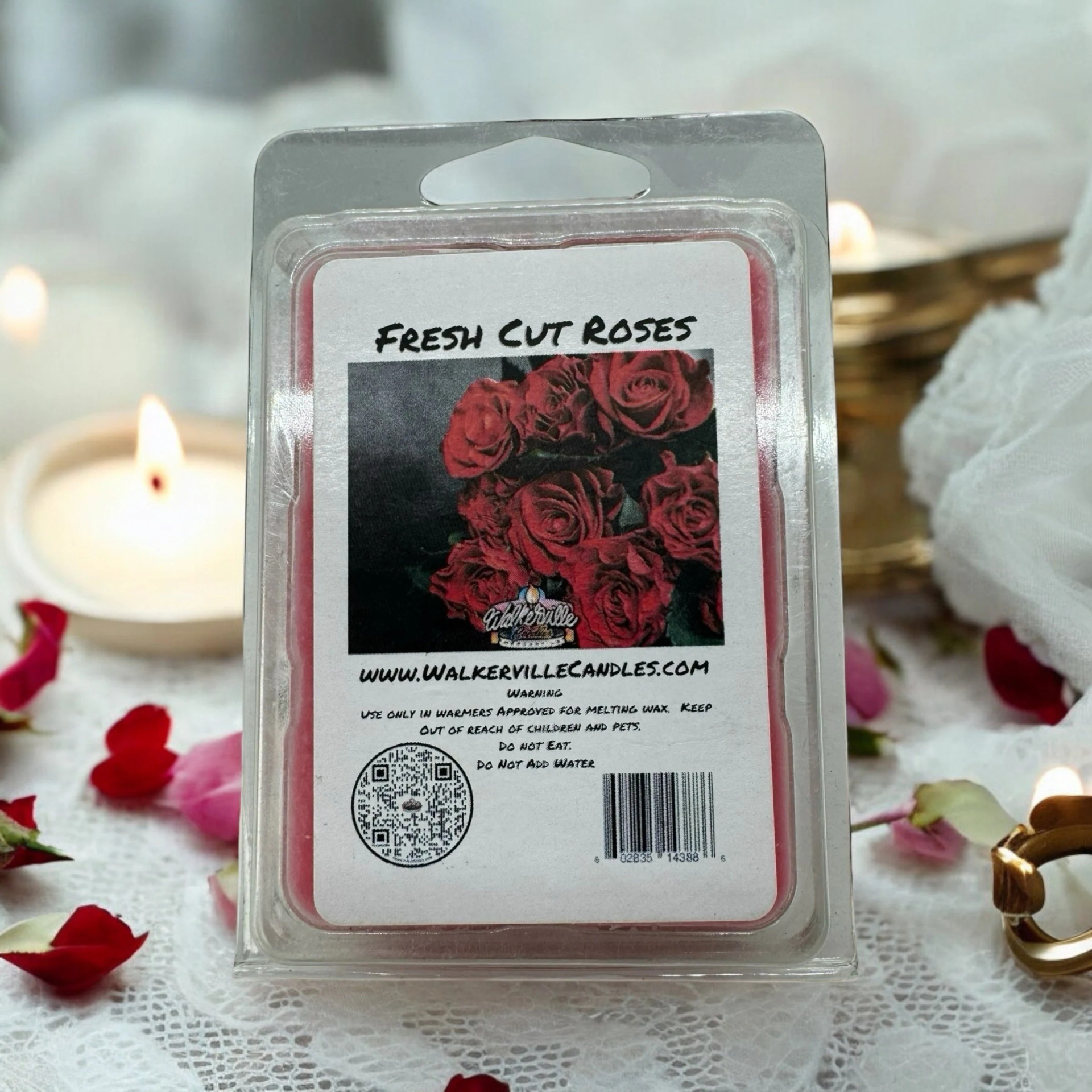 Fresh Cut Roses Vegan Soy wax, Hand-poured, Eco-friendly Floral Wax Melt