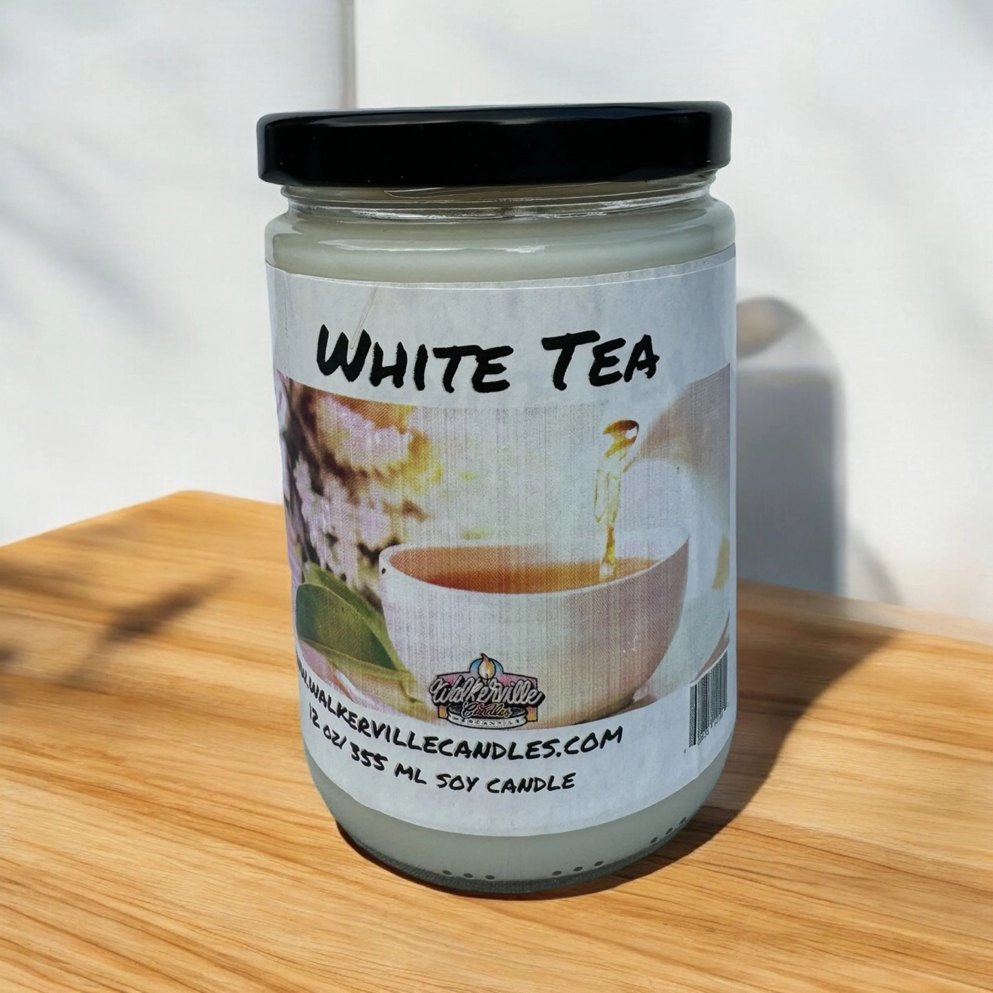 White Tea 100% Coconut Soy Eco-friendly 12 oz Candle