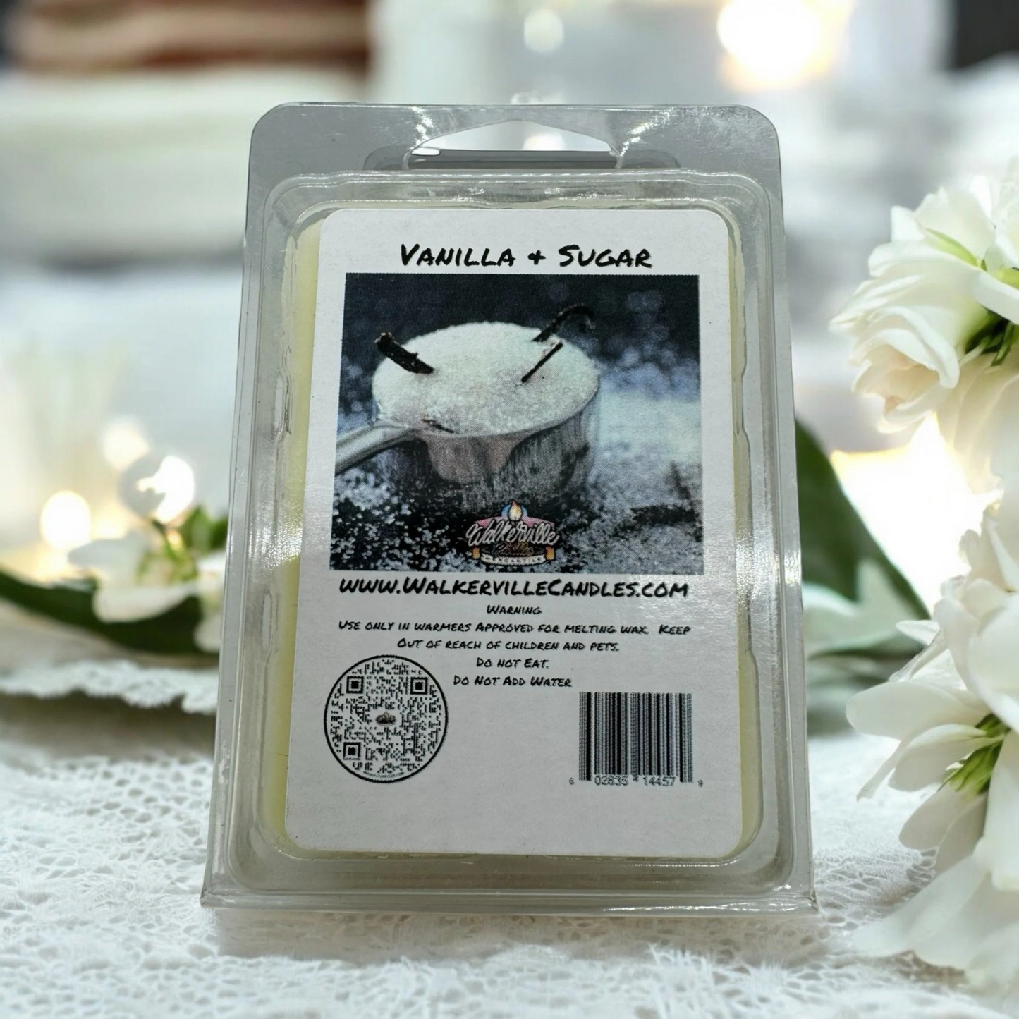 Vanilla & Sugar Scented Handmade, Eco-friendly Wax Melt