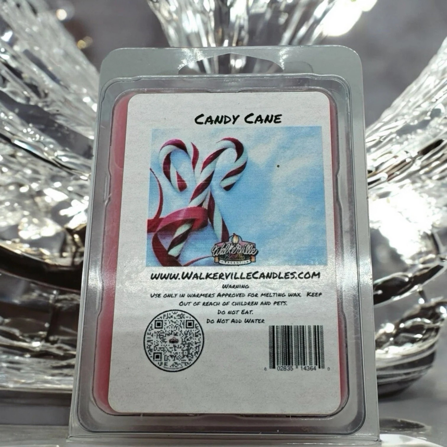 Candy Cane Scented Handmade, Eco-friendly Wax Melt