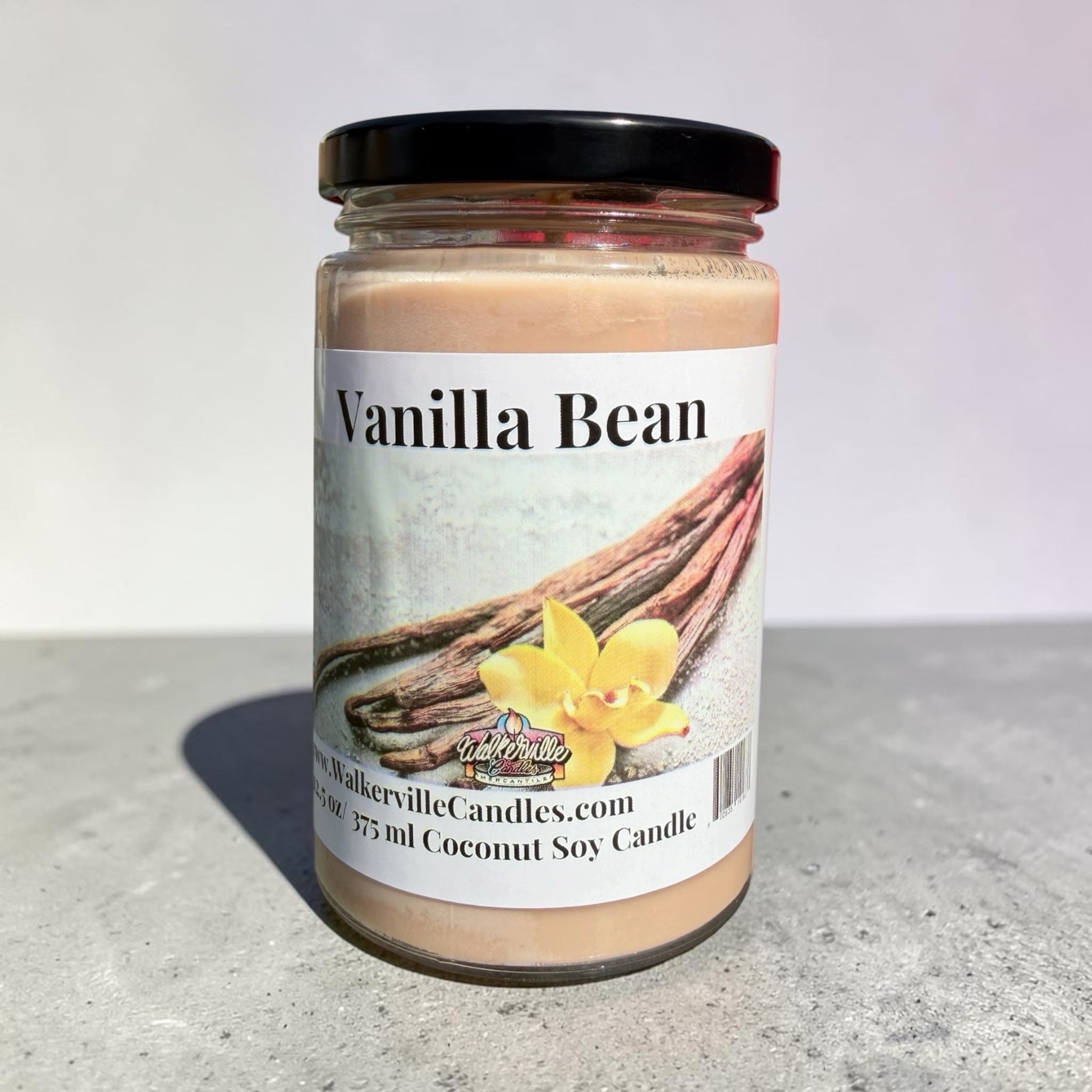 Vanilla Bean Coconut Soy 12.5 oz/ 375 ml Candle Wood Wick - Walkerville Candles