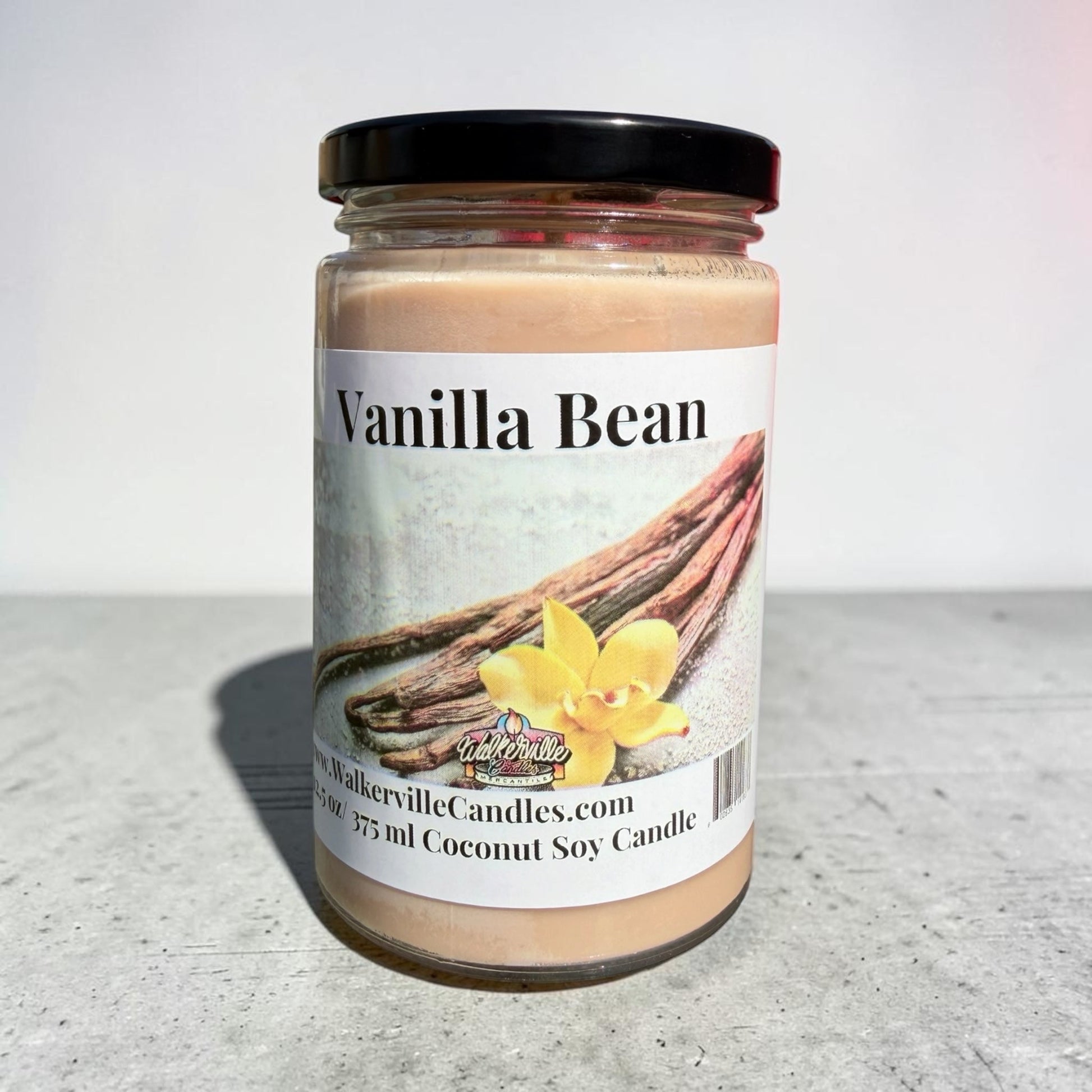 Vanilla Bean Coconut Soy 12.5 oz/ 375 ml Candle Wood Wick - Walkerville Candles
