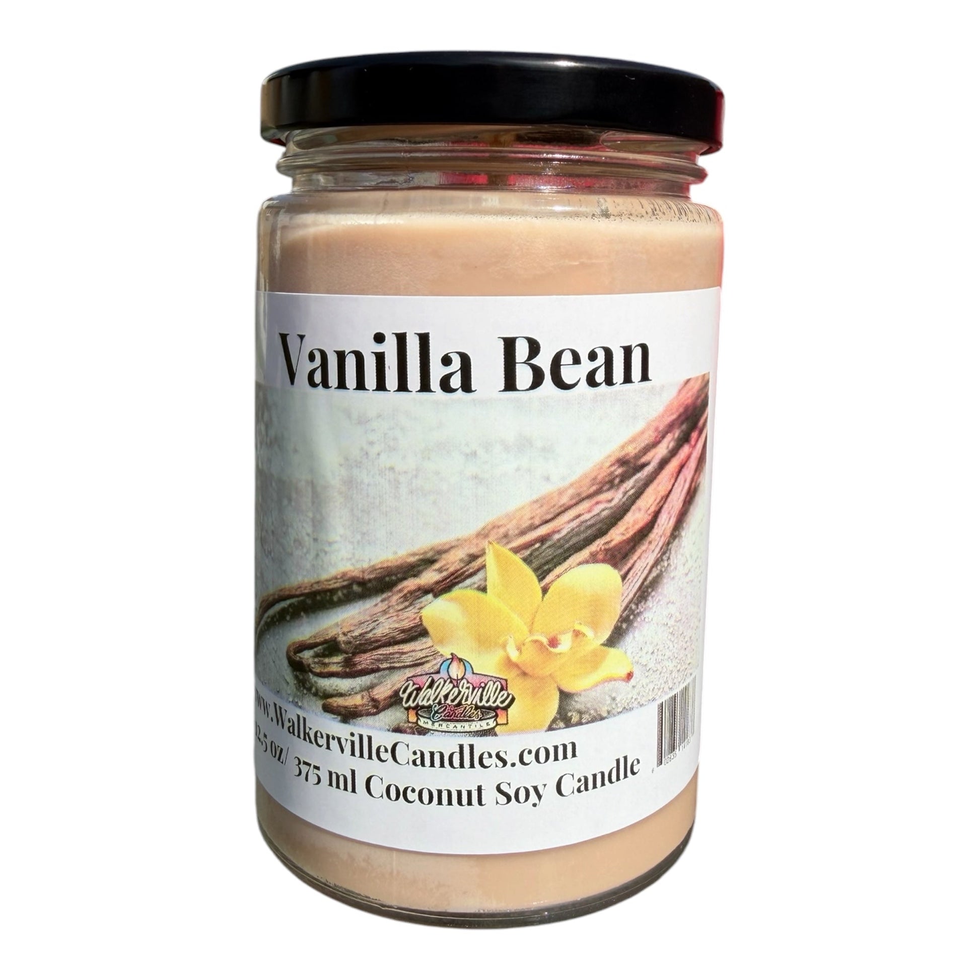 Vanilla Bean Coconut Soy 12.5 oz/ 375 ml Candle Wood Wick - Walkerville Candles