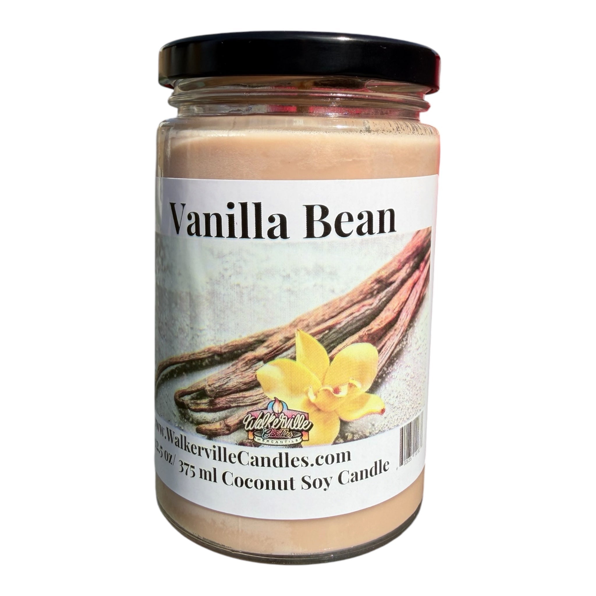 Vanilla Bean Coconut Soy 12.5 oz/ 375 ml Candle Wood Wick - Walkerville Candles