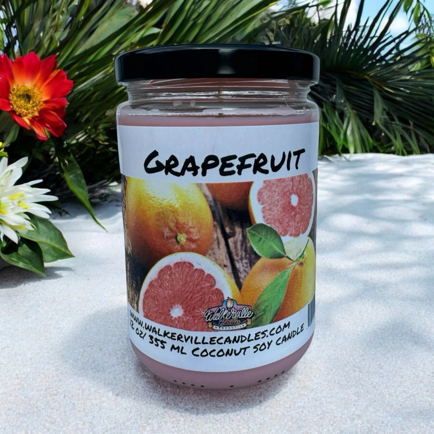Grapefruit 100% Coconut Soy Eco-friendly 12 oz Candle