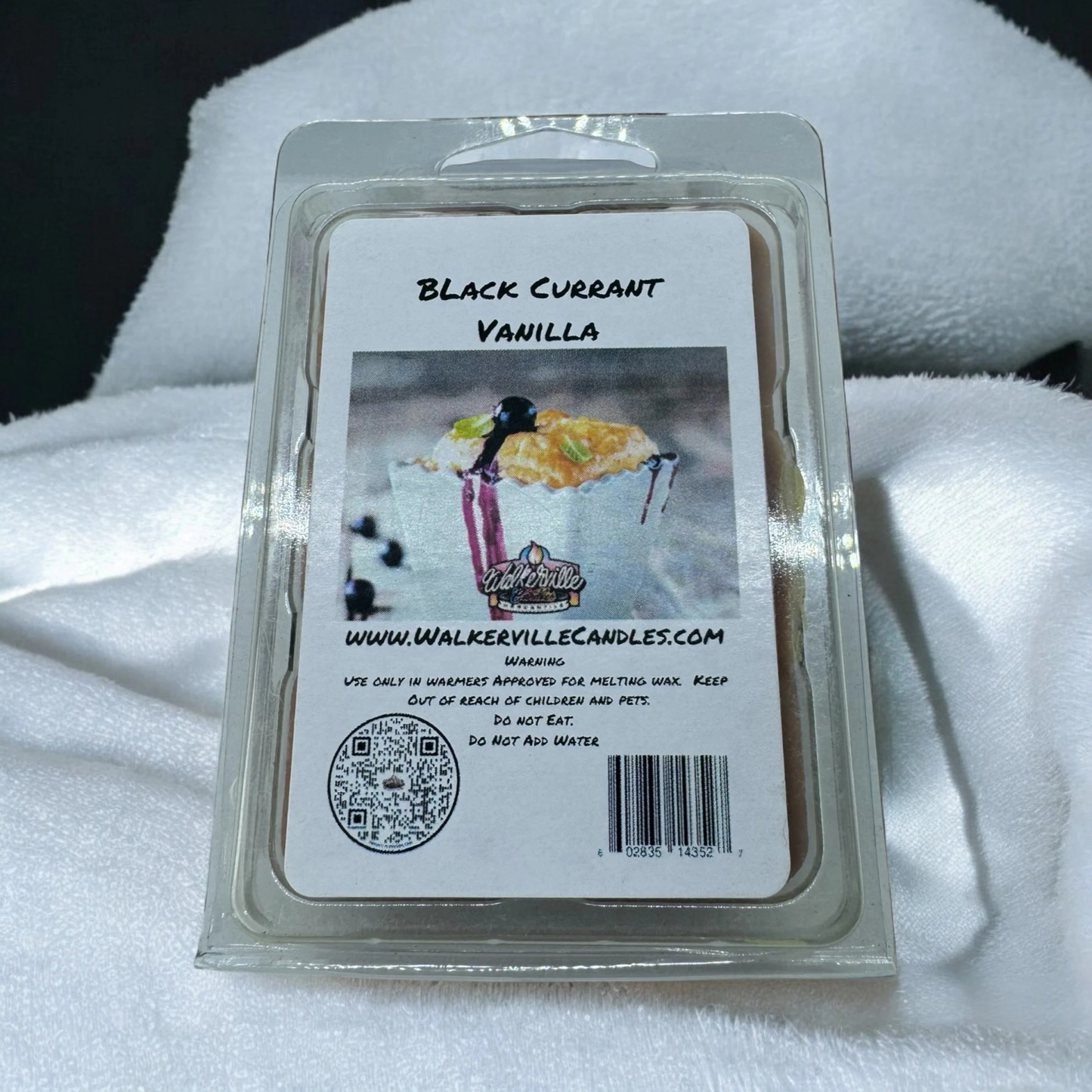 Black Currant Vanilla Scented Handmade, Eco-friendly Wax Melt