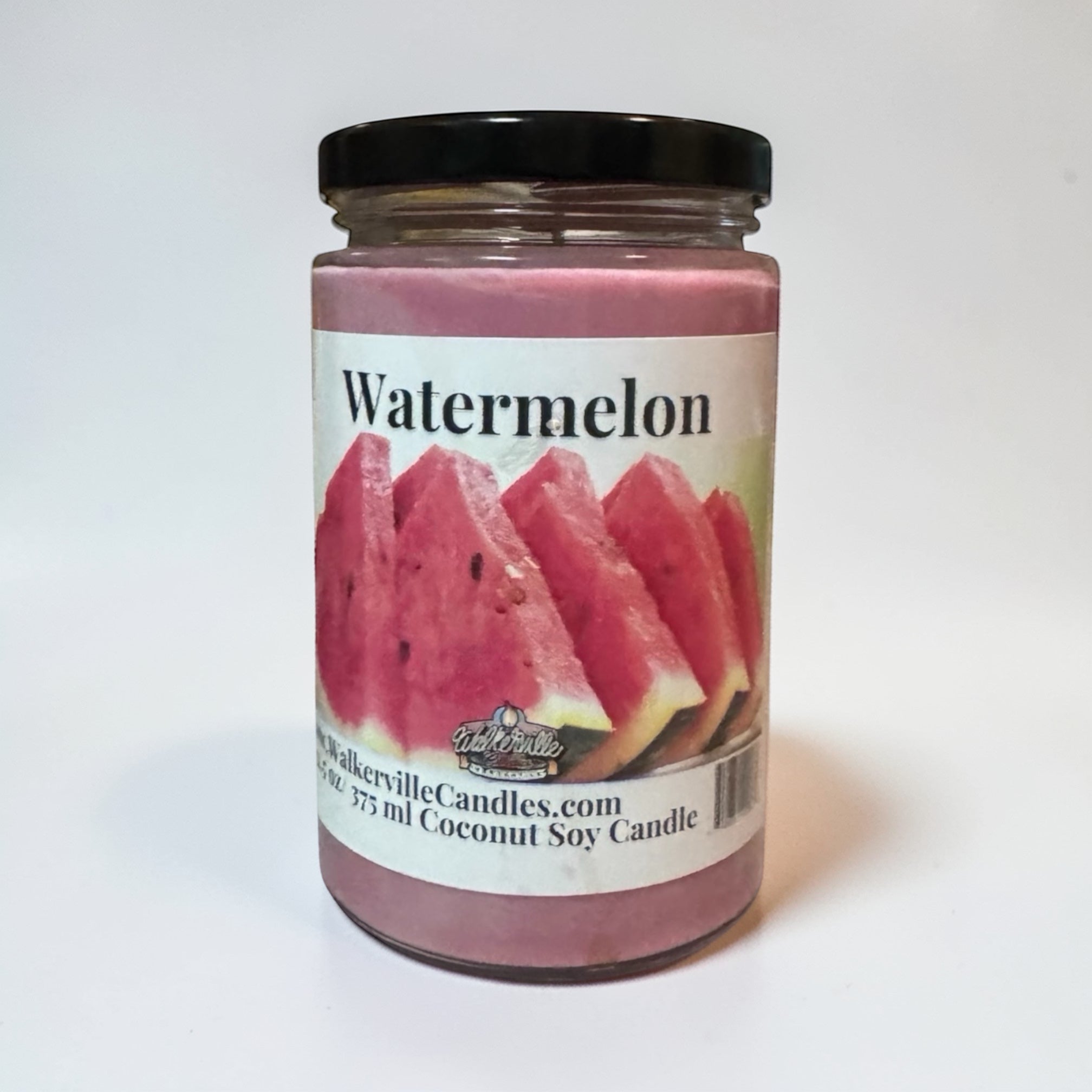 Watermelon Coconut Soy 12.5 oz/ 375 ml Candle Wood Wick - Walkerville Candles