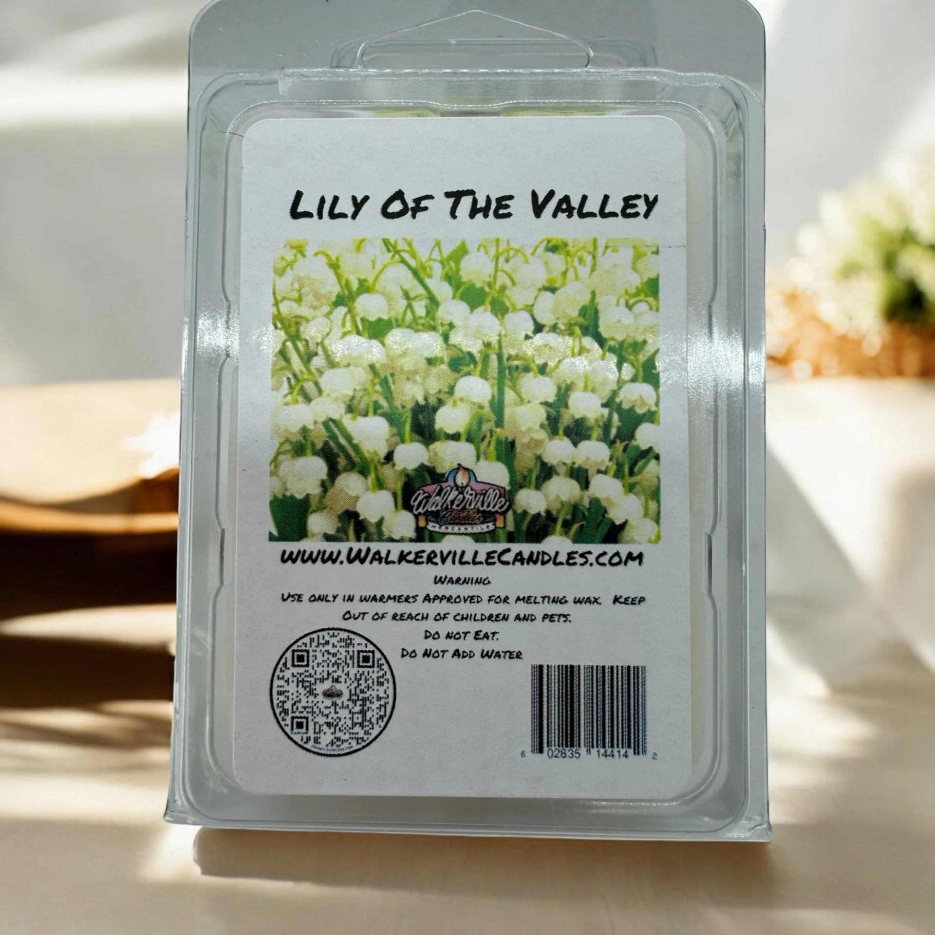Lily Of the Valley Vegan Soy wax, Hand-poured, Eco-friendly Floral Wax Melt