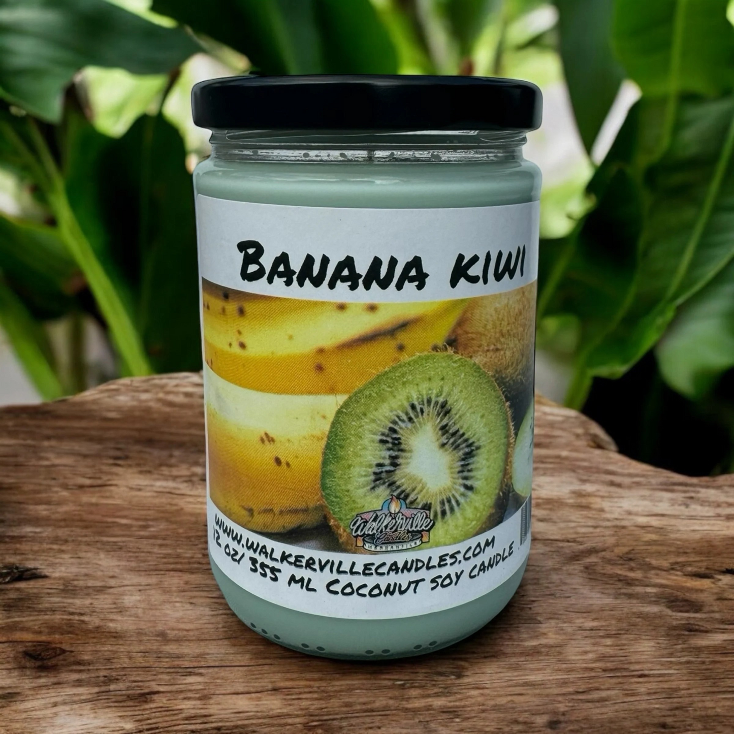Banana Kiwi 100% Coconut Soy Eco-friendly 12 oz Candle