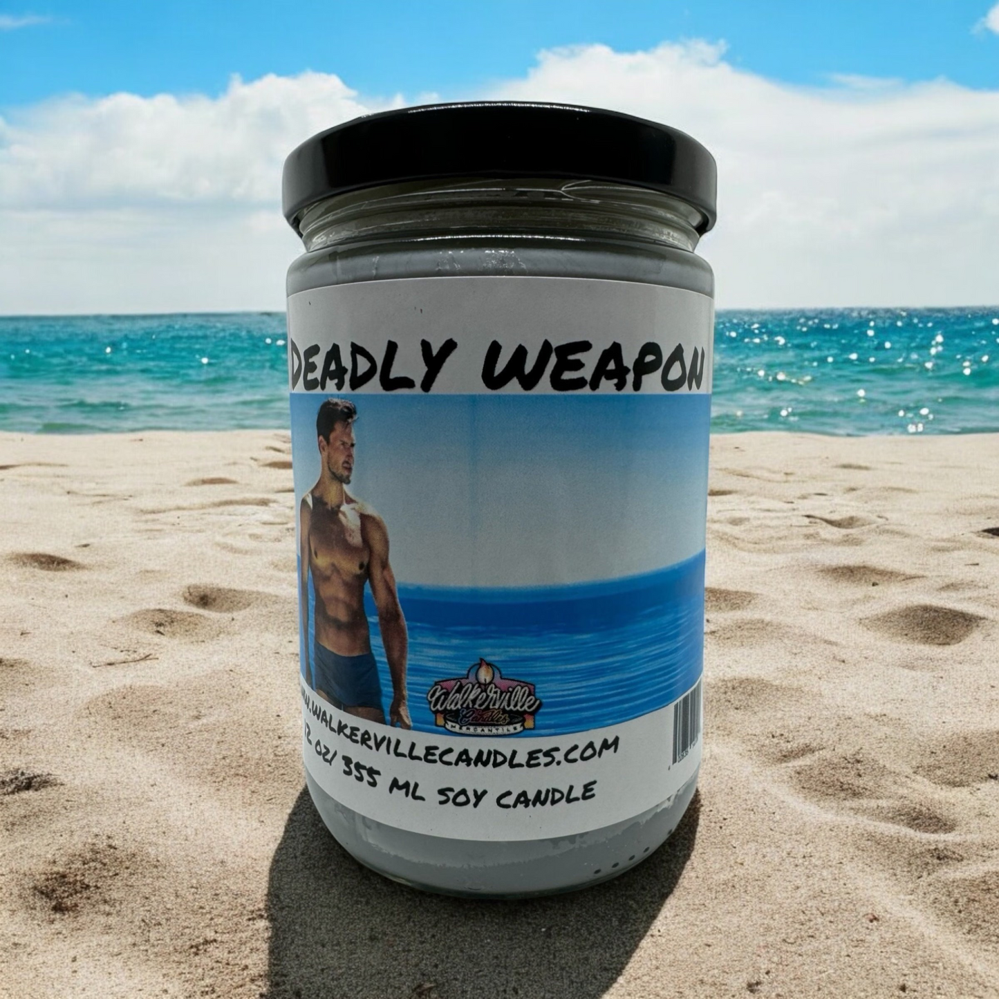Deadly Weapon 100% Coconut Soy Eco-friendly 12 oz Candle Wood Wick