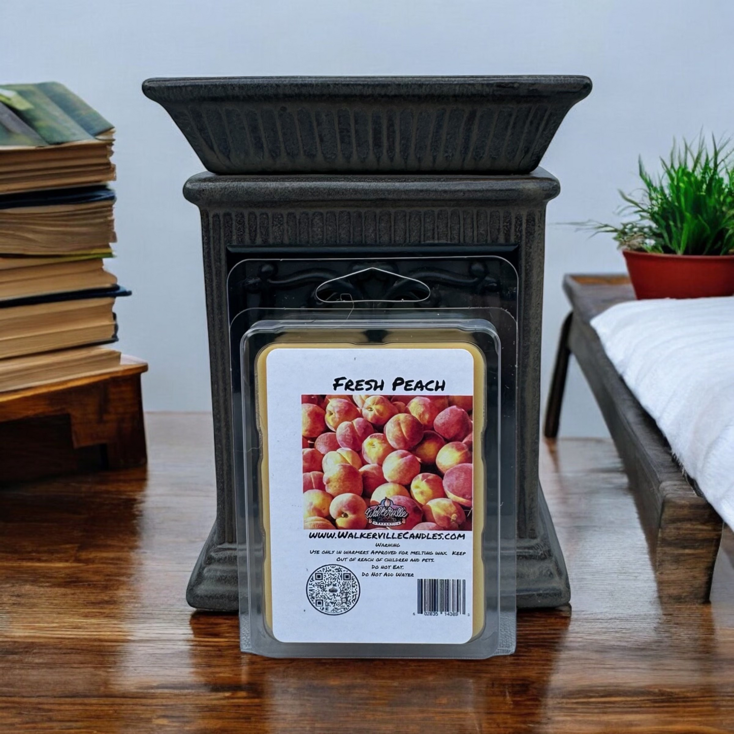 Fresh Peach Scented Handmade, Eco-friendly Wax Melt