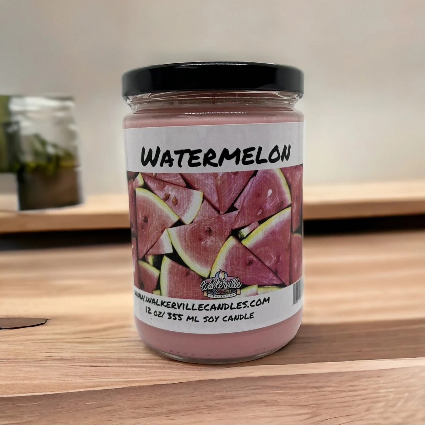 Watermelon 100% Coconut Soy Eco-friendly 12 oz Candle
