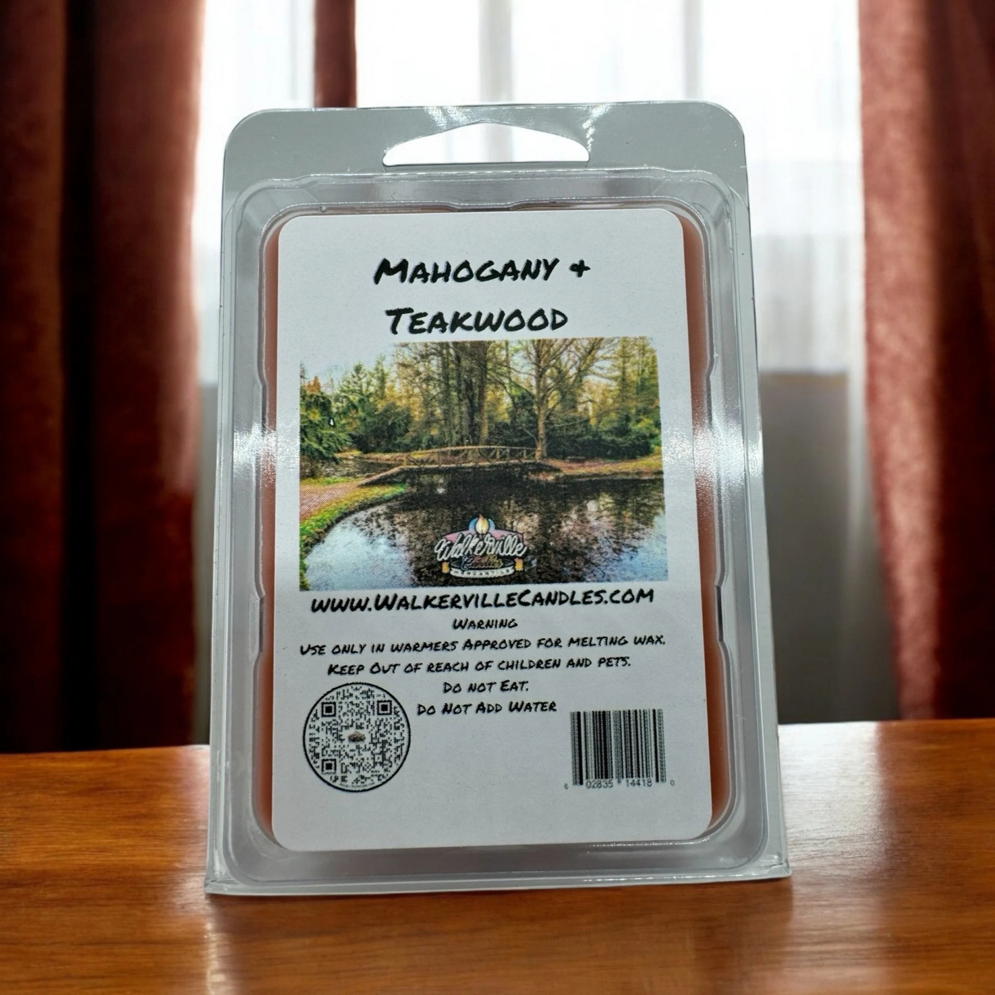 Mahogany & Teakwood Scented Handmade, Eco-friendly Wax Melt