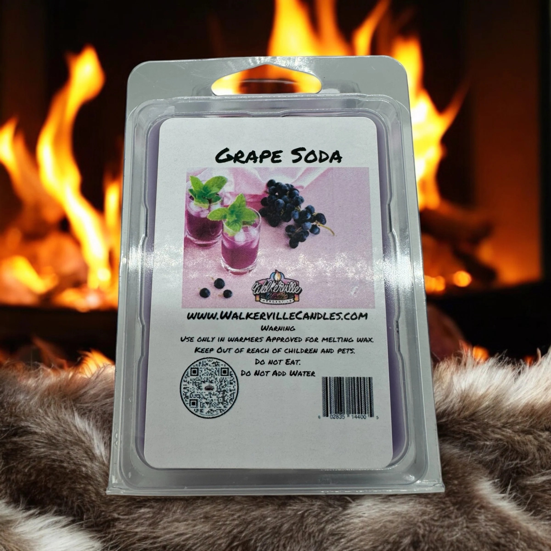 Grape Soda Vegan Soy wax, Hand-poured, Eco-friendly Bakery Food Drink Wax Melt