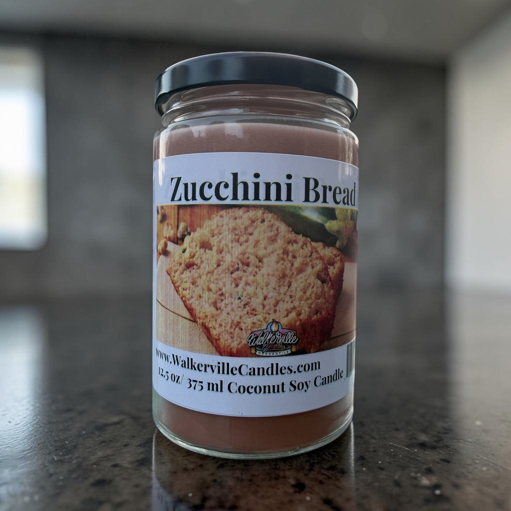 Zucchini Bread Coconut Soy 12.5 oz/ 375 ml Candle Wood Wick - Walkerville Candles