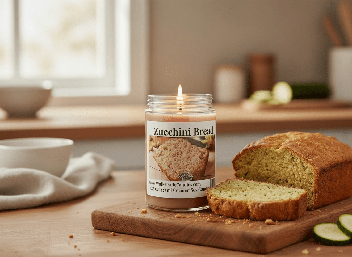 Zucchini Bread Coconut Soy 12.5 oz/ 375 ml Candle Wood Wick - Walkerville Candles