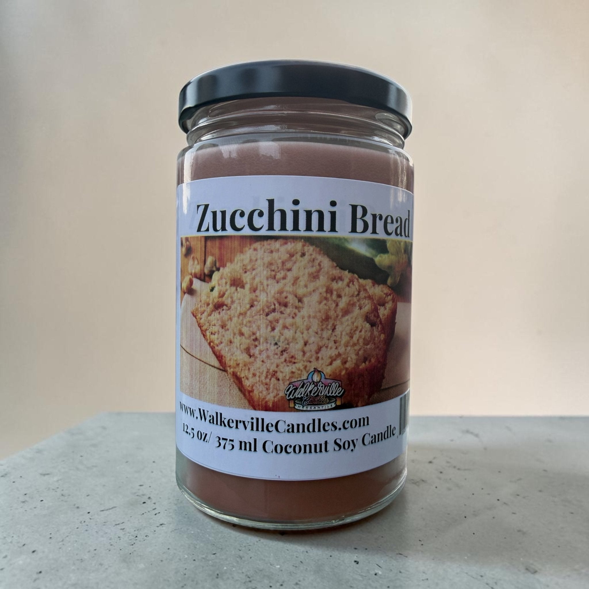 Zucchini Bread Coconut Soy 12.5 oz/ 375 ml Candle Wood Wick - Walkerville Candles
