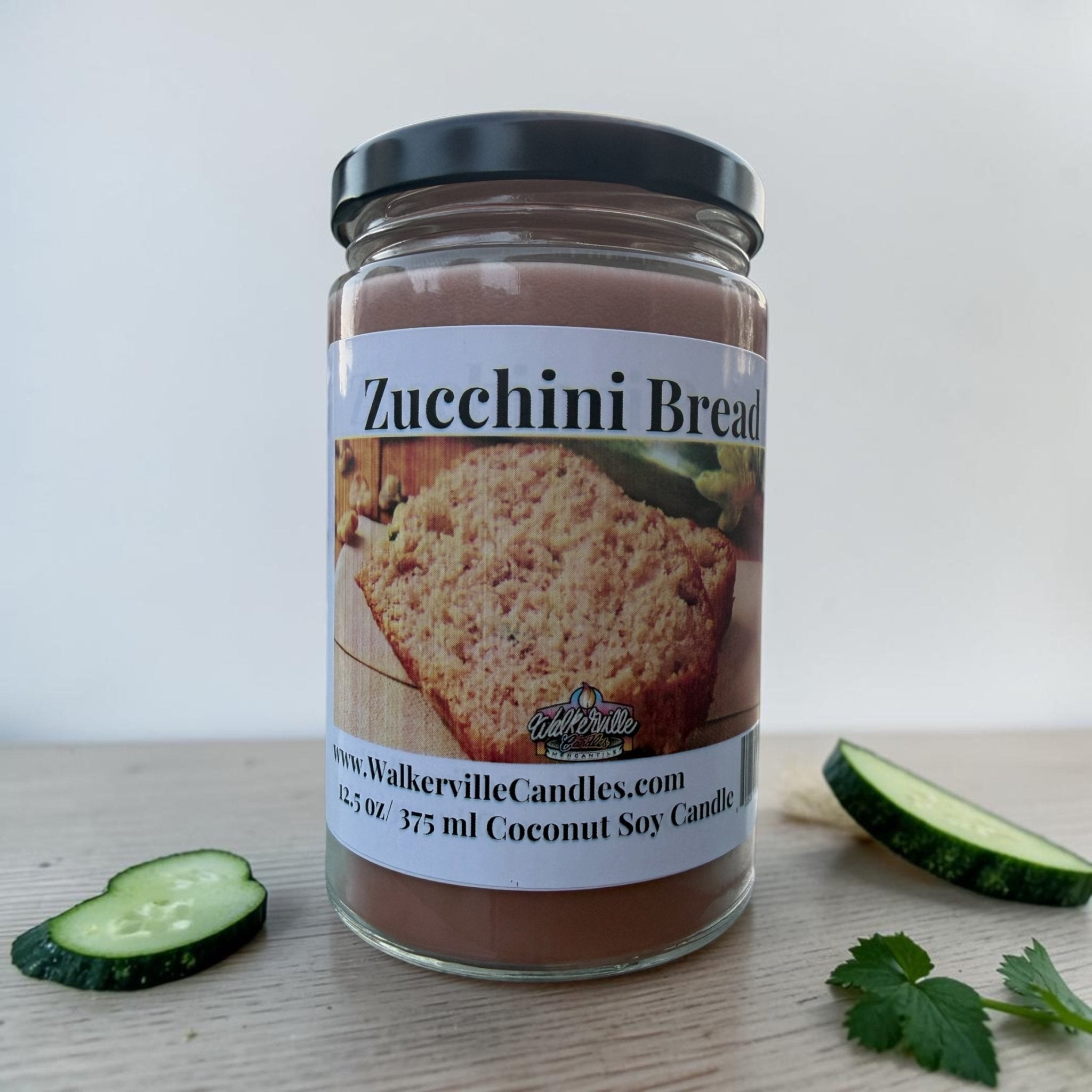 Zucchini Bread Coconut Soy 12.5 oz/ 375 ml Candle Wood Wick - Walkerville Candles